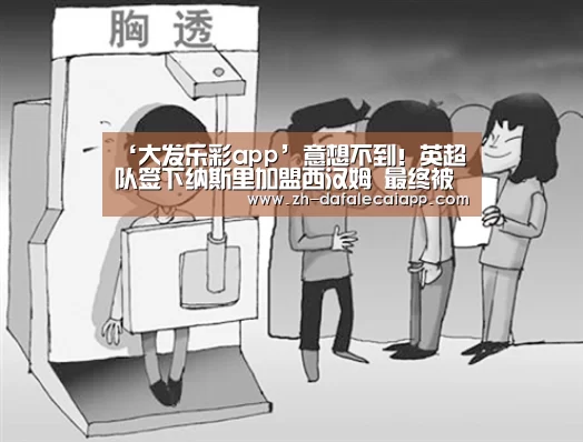 ‘大发乐彩app’意想不到！英超队签下纳斯里加盟西汉姆 最终被禁赛